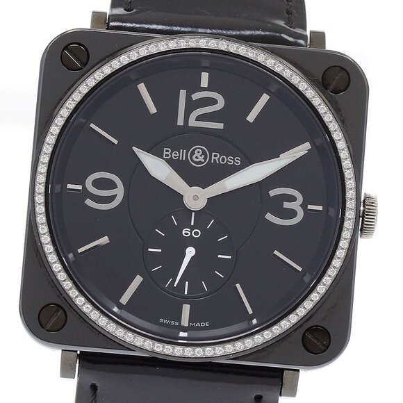 Bell&Ross BRS-98-BCS Diamond Bezel black Dial Quartz Ladies Watch_899160 - Picture 1 of 6
